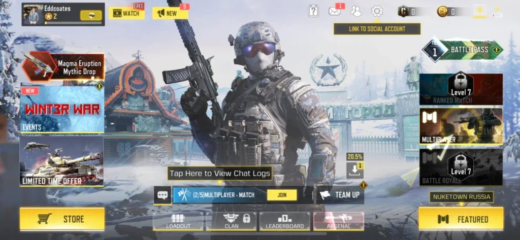 Call of Duty Mobile Mode Select