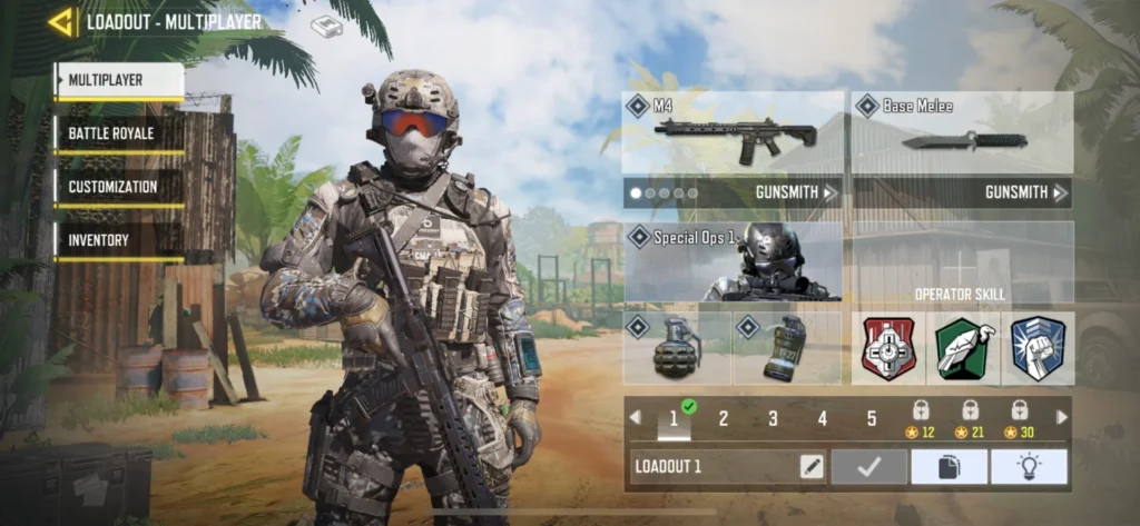 Call of Duty Mobile Solider with weapon