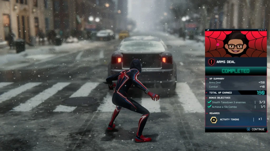 Marvel Spider Man Miles Morales Level Complete Screen