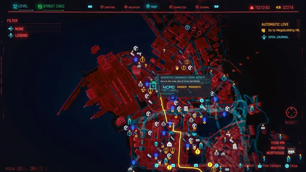Cyberpunk Area Map