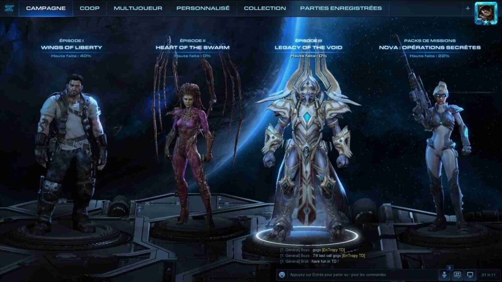 starcraft ii legacy of the void campaign selection